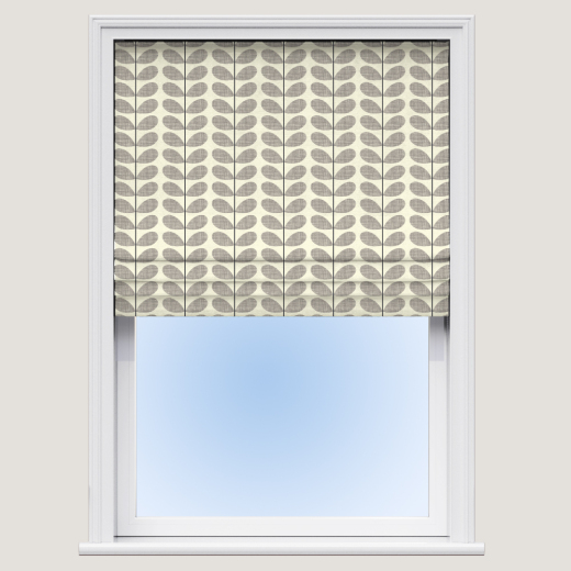 Roman Blind Orla Kiely Scribble Stem Grey