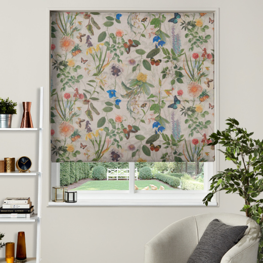 Made To Measure Roman Blind Secret Garden Linen