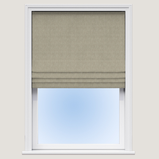 Made To Measure Roman Blind Shimmering Thread Latte