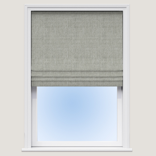 Made To Measure Roman Blind Shimmering Thread Silver