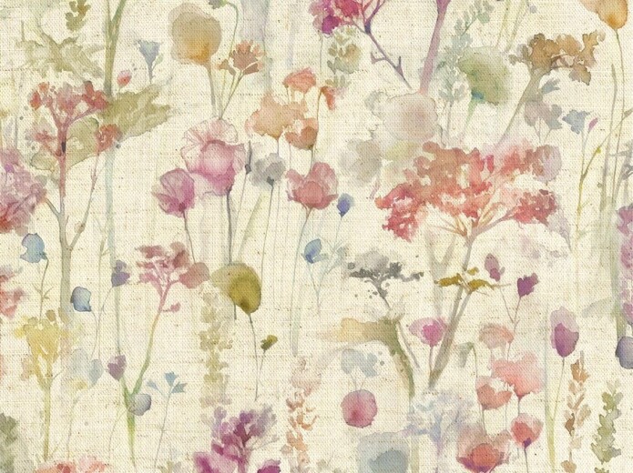 Ilinizas Poppy Natural Fabric