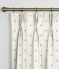 Pinch Pleat Curtains Dotty Natural