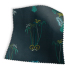 Made To Measure Curtains Jungle Palms Navy Velvet Swatch