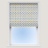 Flower Power Lapis Gold Roman Blind