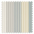 Swatch of Funfair Stripe Calico/Cloud/Pebble/Duckegg