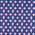 Garden Terrace Lapis/Rose Fabric by Harlequin