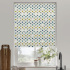 Roman Blind of Leaf Stripe Lapis Gold