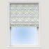 Leaf Stripe Lapis Gold Roman Blind