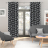  Made To Measure Curtains Scandi Sprig Noir