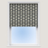 Oval Flower Cool Grey Roman Blind