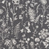 Blomma Charcoal Fabric by Bill Beaumont