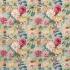 Dahlia & Rosehip Velvet Mulberry/Grey Fabric by Sanderson