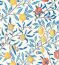 Fruit Paradise Blue Fabric by Morris & Co