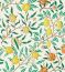 Fruit Sap Green/Tangerine Fabric by Morris & Co