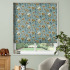 Roman Blind in Tonquin Chartreuse Denim Embroidery by Clarke And Clarke