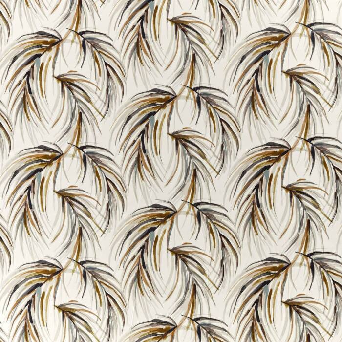 Alvaro Honey/Slate/Topaz Fabric by Harlequin