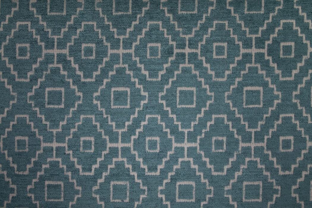 Kenza Teal Fabric Flat Image