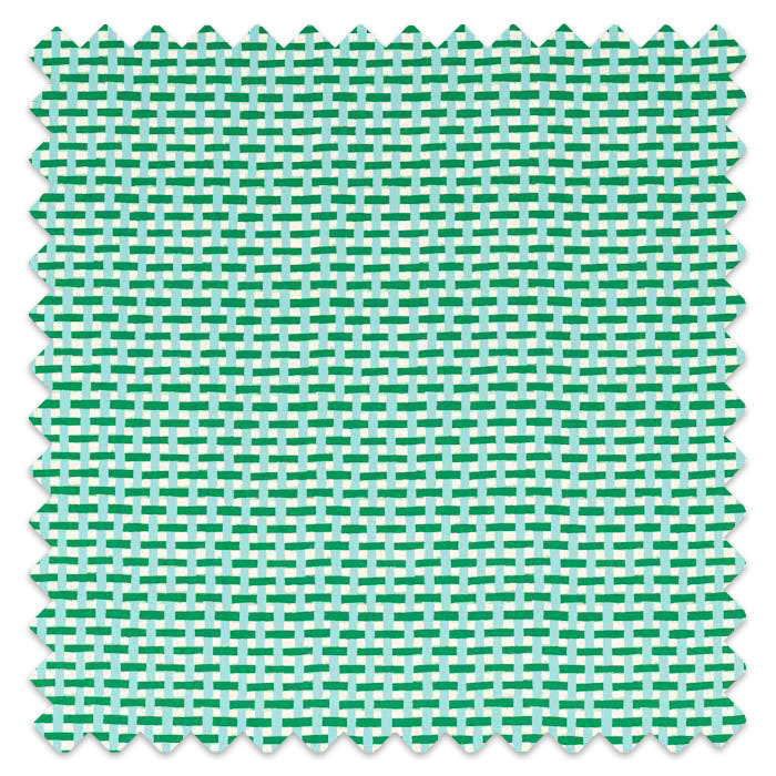 Swatch of Basket Weave Emerald/Aquamarine