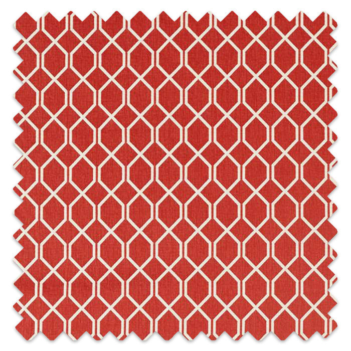 Swatch of Botanical Trellis Bengal Red