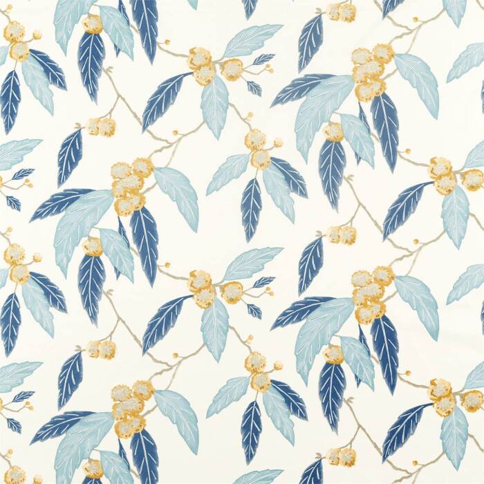 Coppice Saffron/Cobalt Fabric by Harlequin