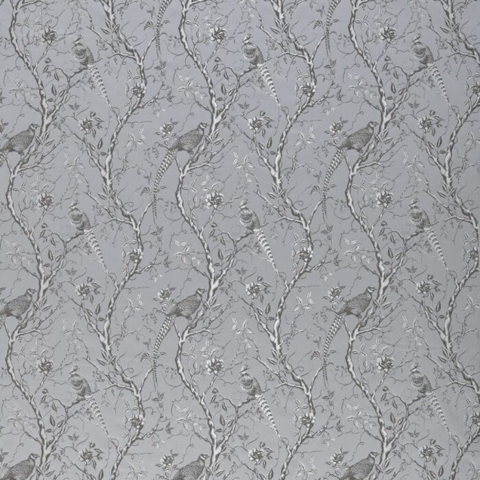 Adlington Silver Fabric by Ashley Wilde