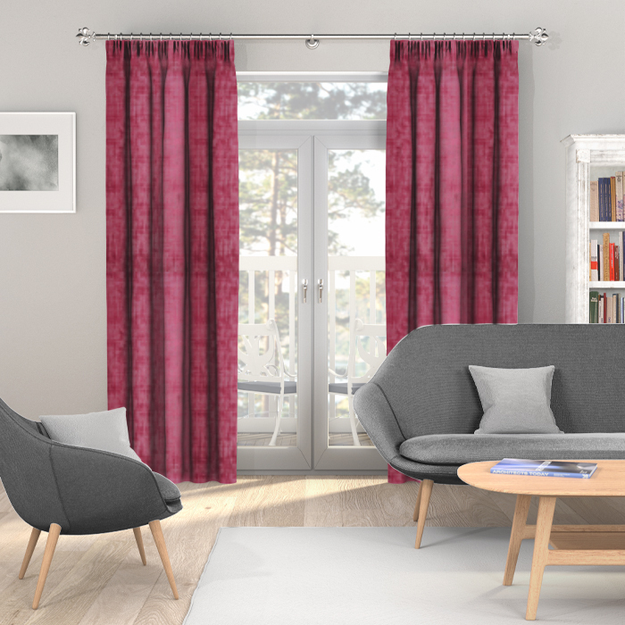 Made To Measure Curtains Alessia Velvet Mulberry
