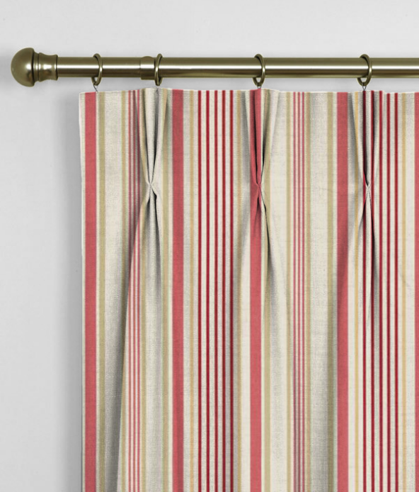 Pinch Pleat Curtains Belle Old Rose