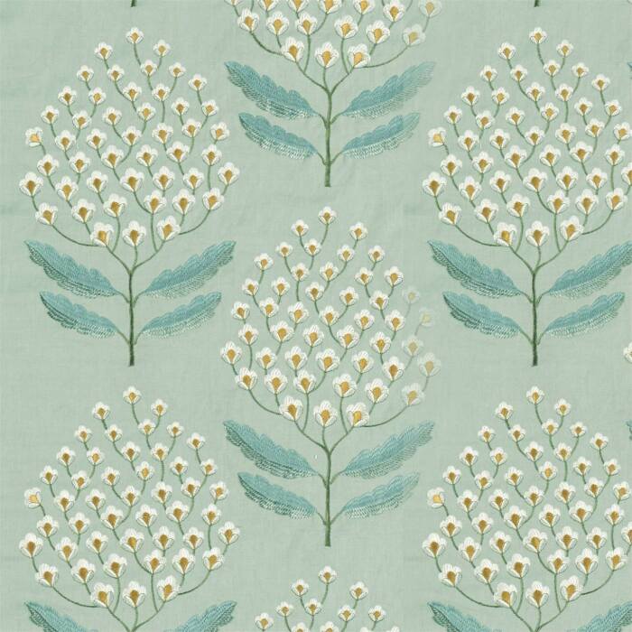 Bellis Blue Clay Fabric by Sanderson