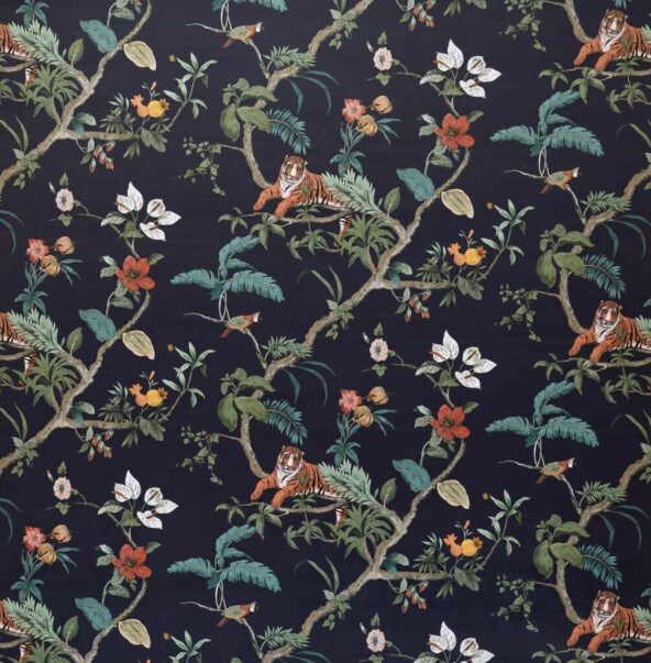 Bengal Slate Fabric by Ashley Wilde