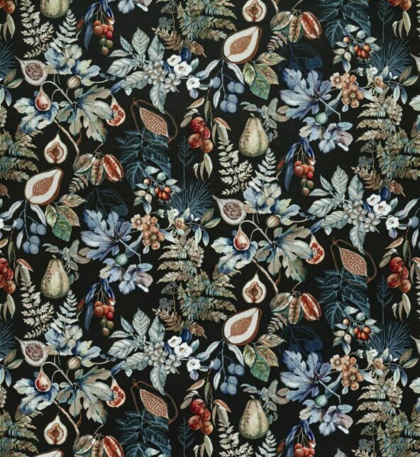 Borneo Midnight Fabric by Ashley Wilde