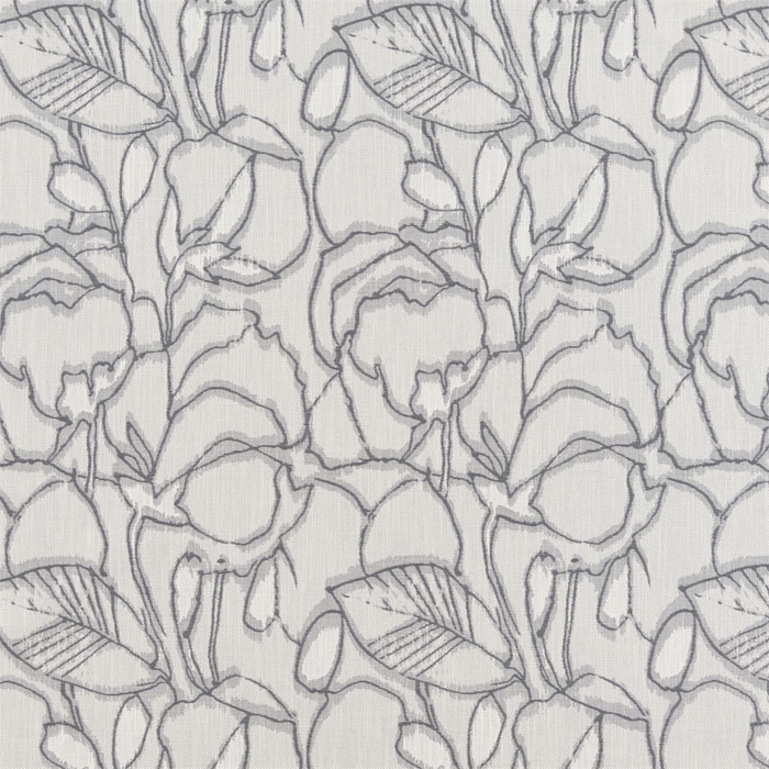 Botanisk Charcoal Fabric by Bill Beaumont