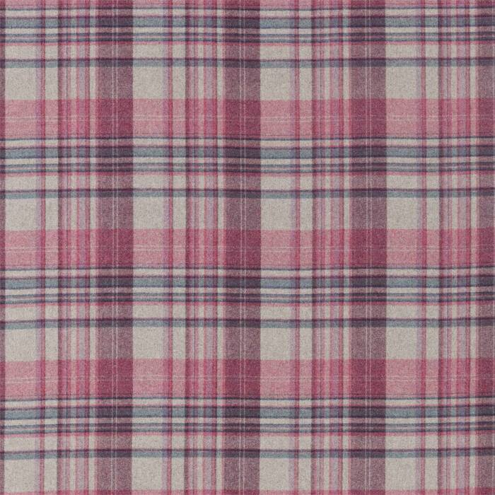 Bryndle Check Mulberry/Fig Fabric by Sanderson