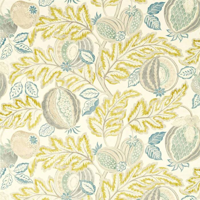 Cantaloupe Sumac/Sage Fabric by Sanderson