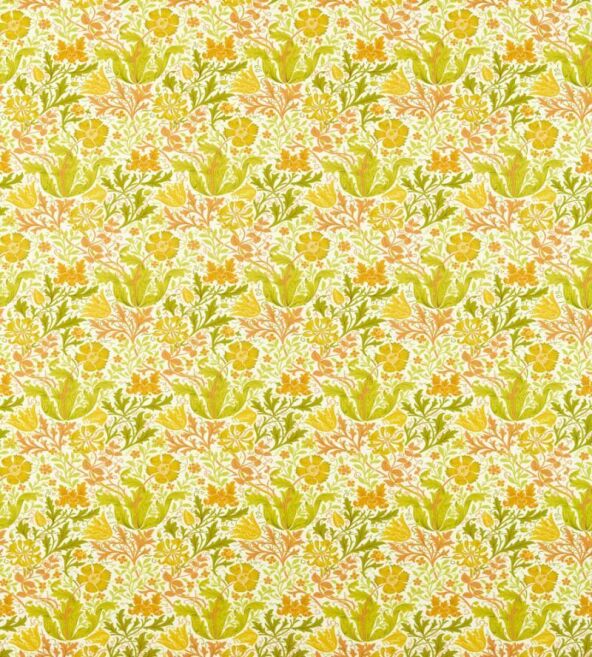 Compton Summer Yellow Fabric by Morris & Co