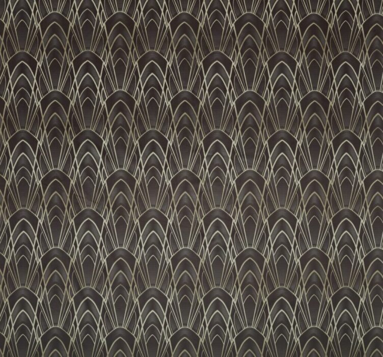 Delaunay Graphite Fabric by Ashley Wilde