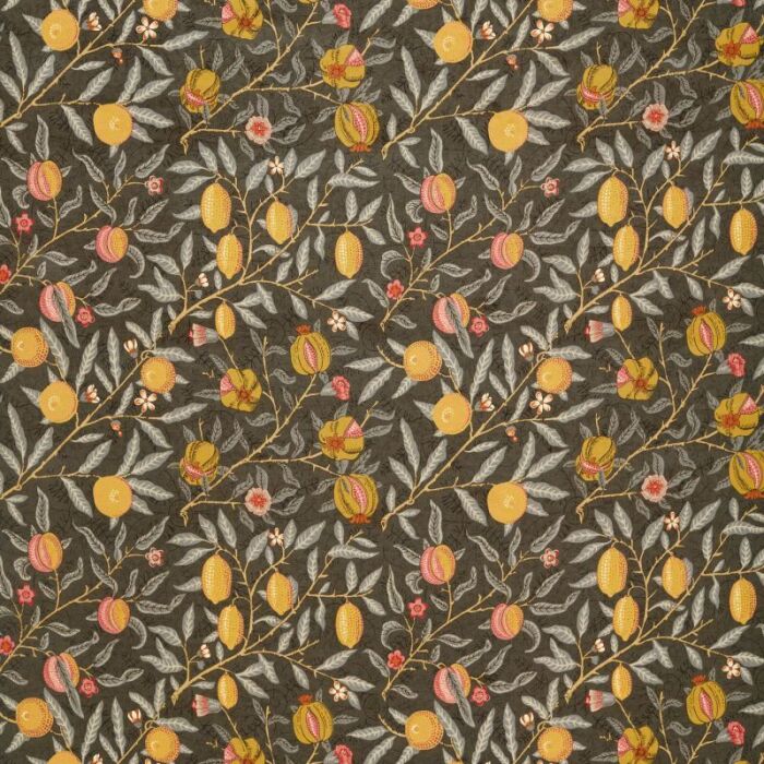 Fruit Velvet Walnut/Bullrush Fabric by Morris & Co