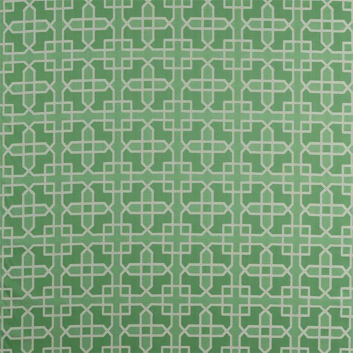 Hampton Weave Botanical Green Fabric by Sanderson