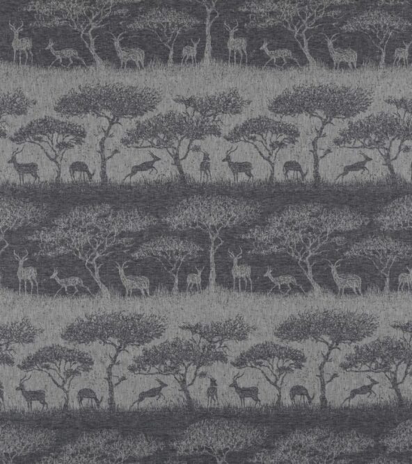 Hastings Charcoal Fabric by Ashley Wilde