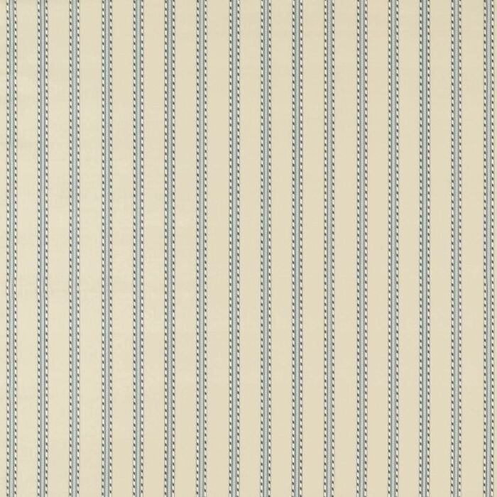 Holland Park Stripe Outdoor Slate/Linen Fabric by Morris & Co