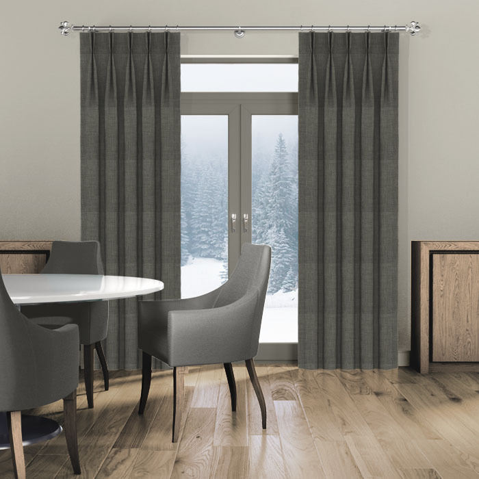 Linoso Graphite Curtains