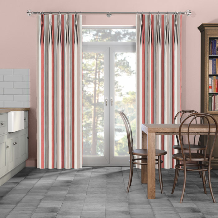 Curtains in Lowell Raspberry by iLiv