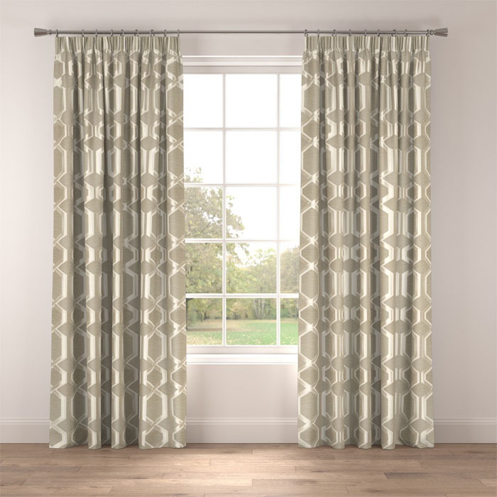 Curtains in Mito Stone by Belfield Home