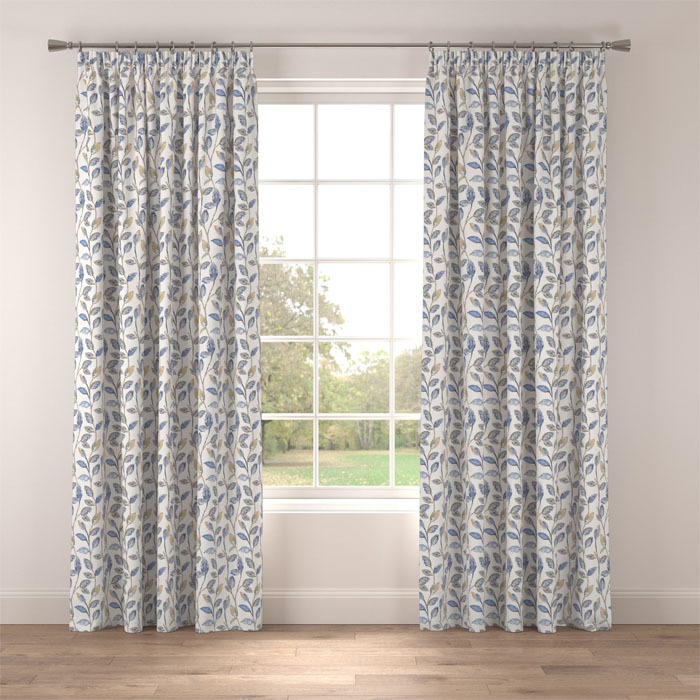 Curtains in Orleigh Denim by Belfield Home