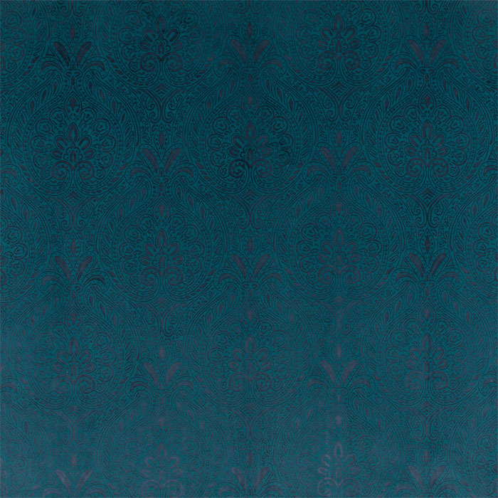 Parthia Marine Blue Fabric by Bill Beaumont