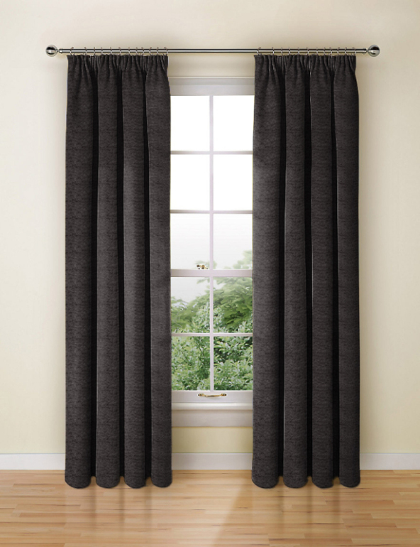 Pulse Velvet Jet Made To Measure Curtains