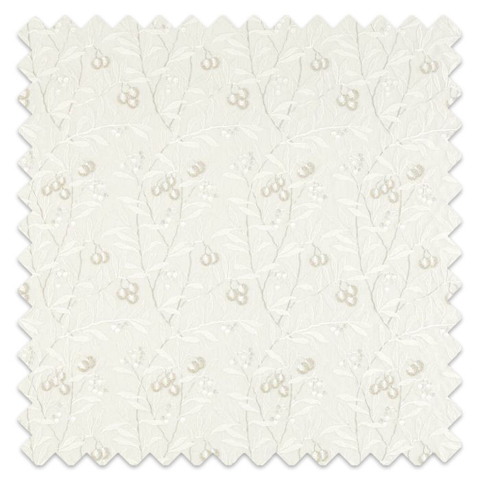 Swatch of Pure Arbutus Embroidery White Clover