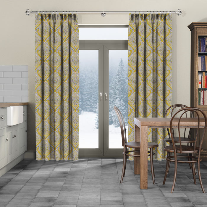 Curtains in Kitts Citron