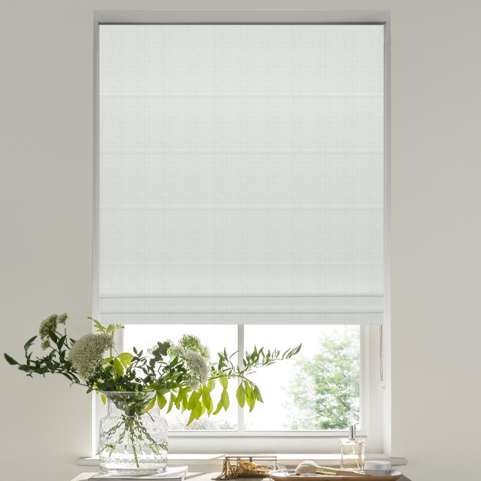 Roman Blind in Eco White