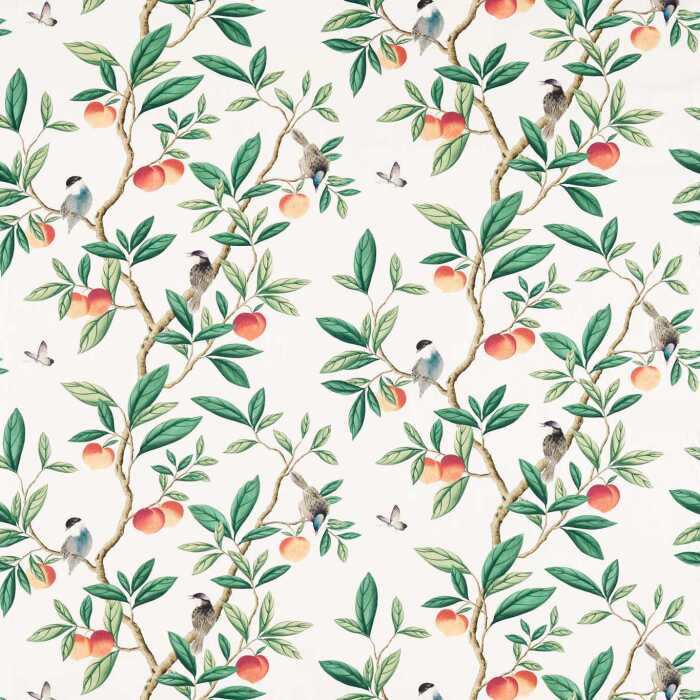 Ella Fig Blossom/Fig Leaf/Nectarine Fabric by Harlequin