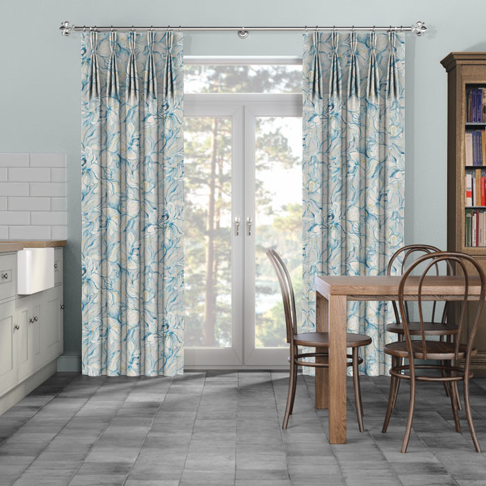 Curtains in Emilie Sapphire